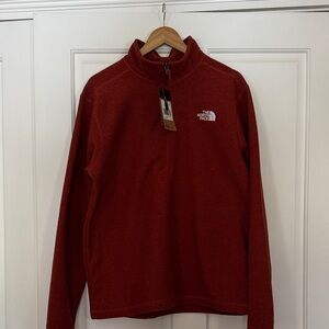 The North Face Men's Zip-Up in Deep Red